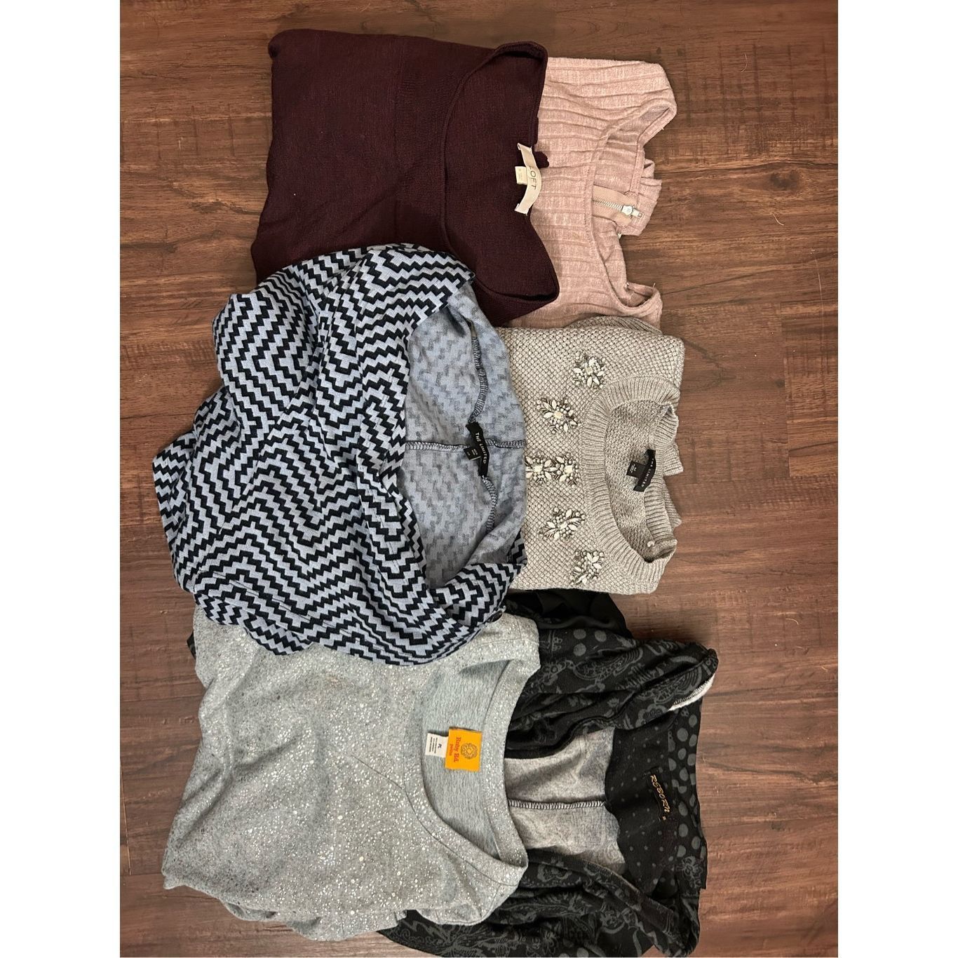 Loft Sweater/Long-Sleeve Lot of 9! Medium & Large, Ann Taylor Lof Size L / US 10 / IT 46 - 4 Thumbnail