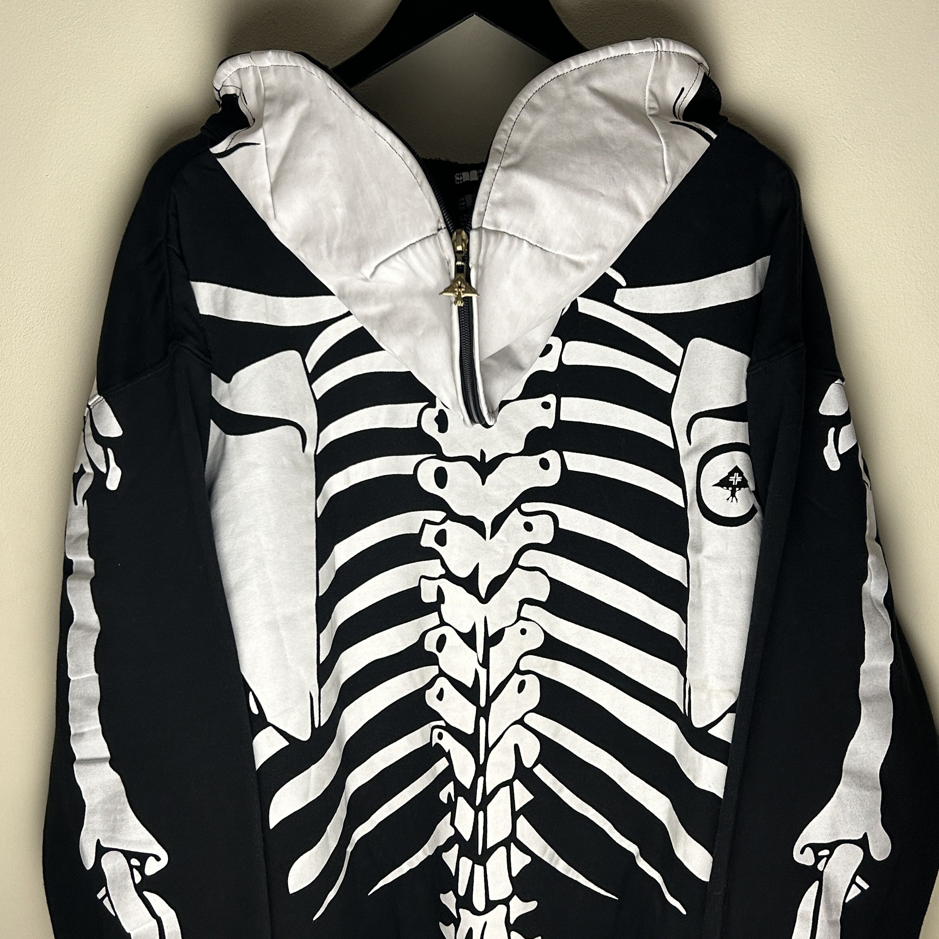 LRG Vintage LRG Dead Serious Skeleton Zip Hoodie XXXXL Size US XXL / EU 58 / 5 - 4 Thumbnail