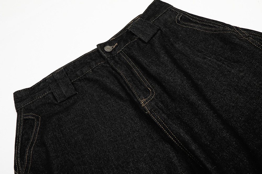 Jean Men's high street versatile loose wide-leg jeans Size US 32 / EU 48 - 3 Thumbnail