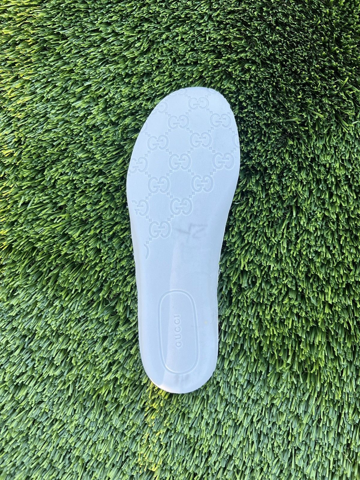 Gucci Gucci GG Monagram Embossed Leather Sneakers Size US 7.5 / IT 37.5 - 8 Thumbnail