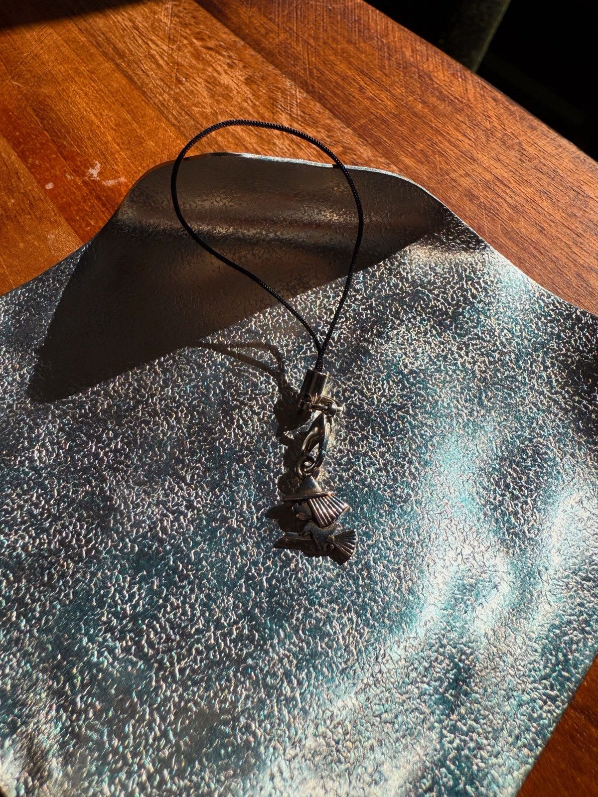 Other Mini Witch-on-Broomstick Phone Charm – Spooky Silver Size ONE SIZE - 4 Thumbnail