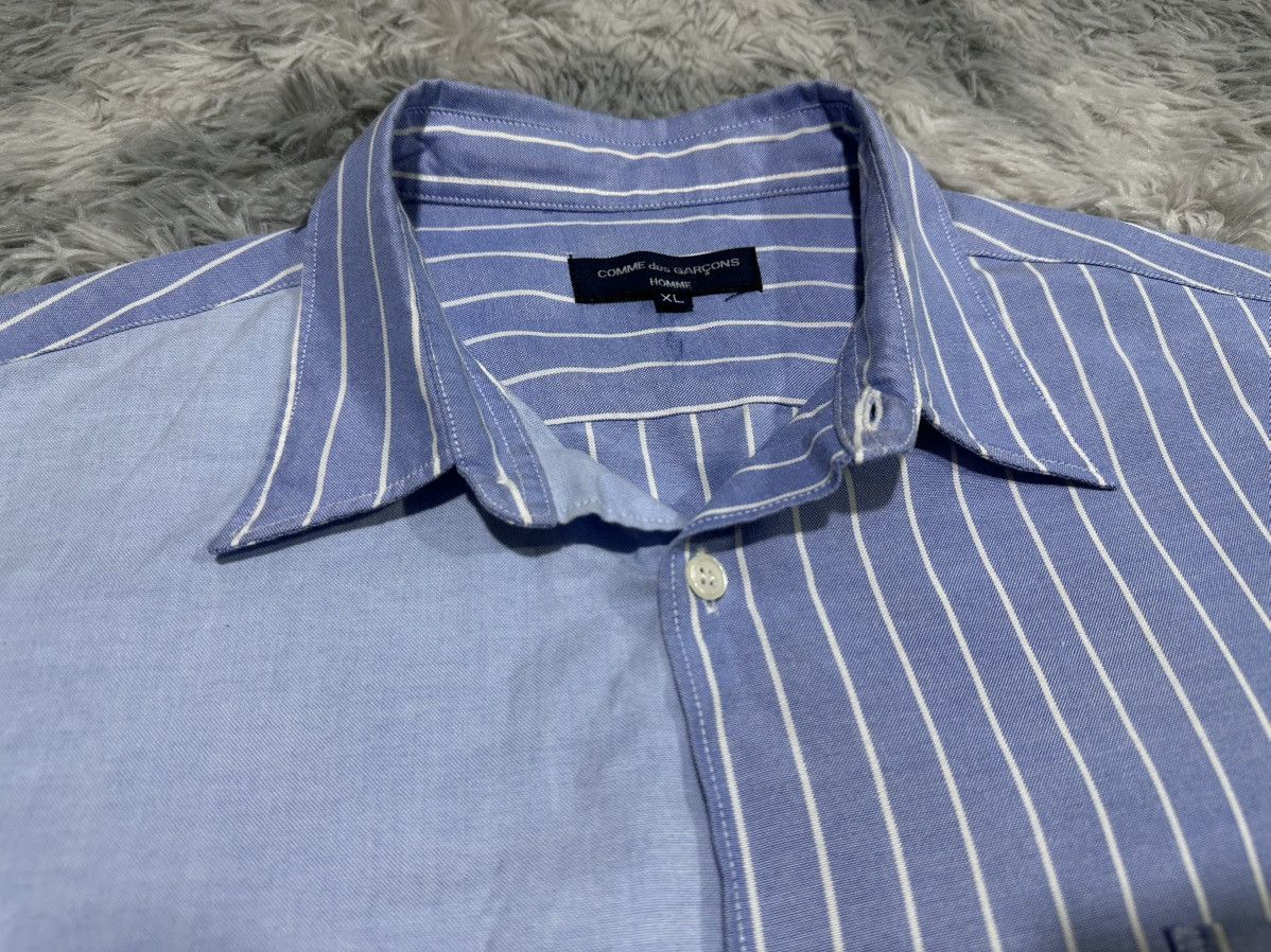 Comme des Garcons Homme 🔥Comme Des Garcons Homme Shirt Ss Crazy Striped Size US XL / EU 56 / 4 - 4 Thumbnail