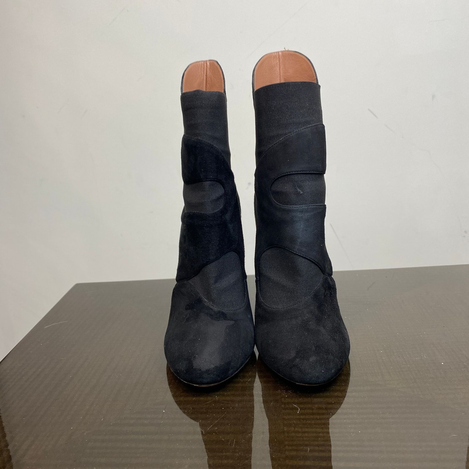 Alaia Alaia Suede Geo Booties Stiletto Heels Women's 40 US 9 Size US 9 / IT 39 - 2 Thumbnail