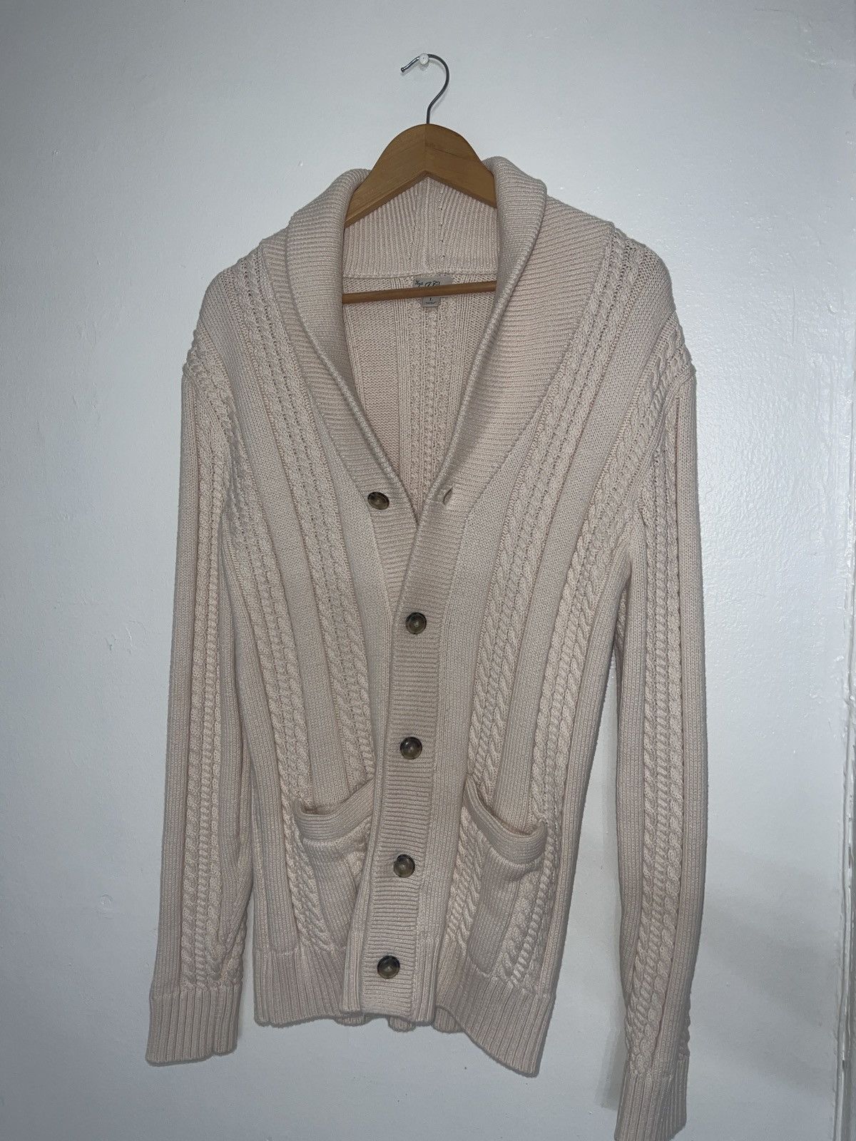 image of Knit For J Crew in Cream, Men's (Size Large)