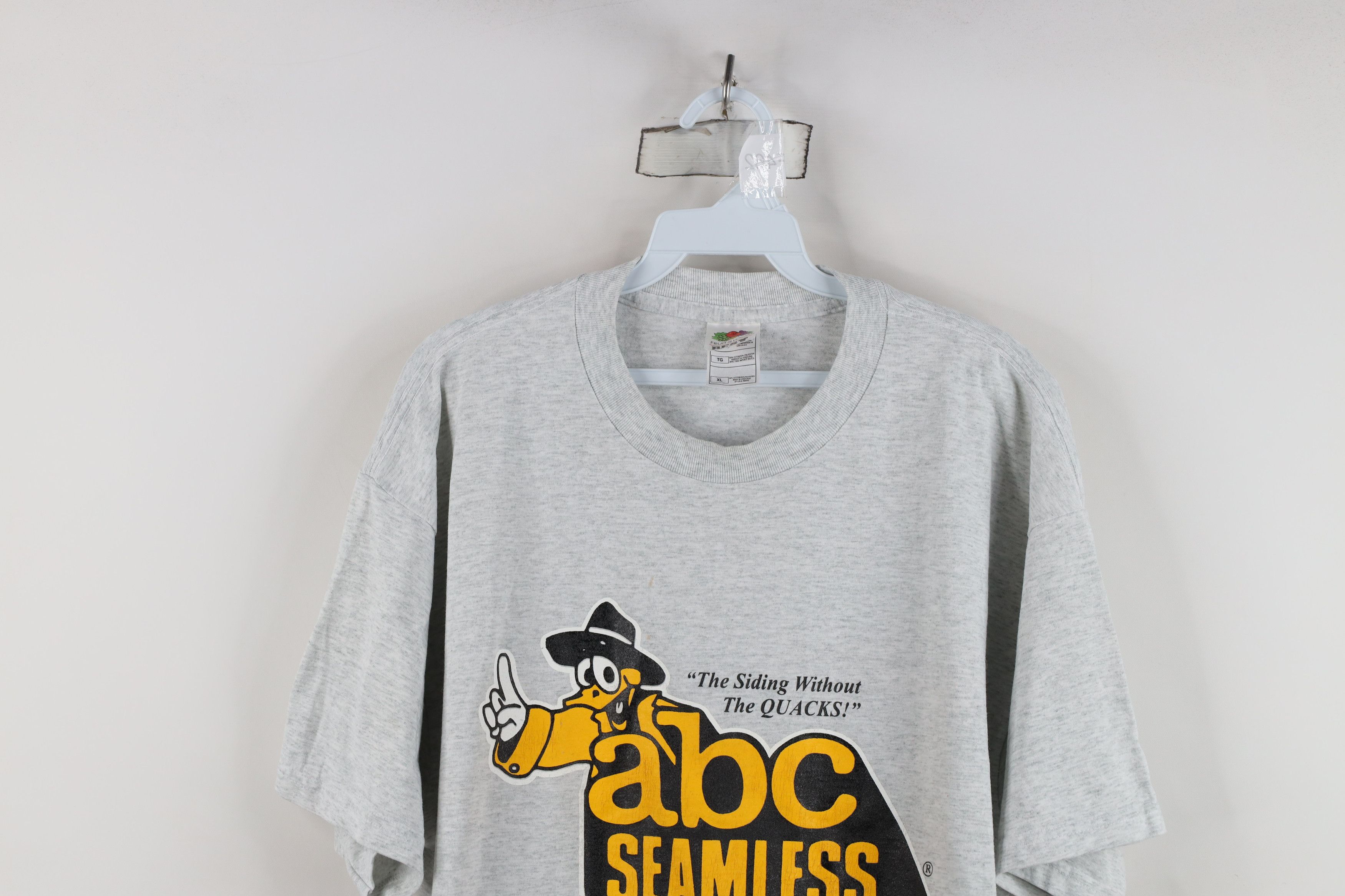 Vintage Vintage 90s ABC Seamless Siding Short Sleeve T-Shirt Gray Size US XL / EU 56 / 4 - 2 Thumbnail