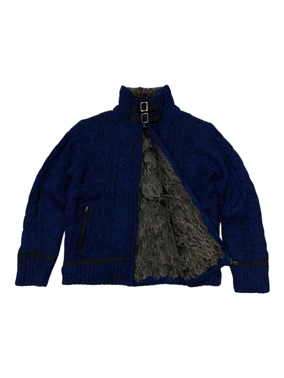 Japanese Brand × Seditionaries L’Garage Winter Knit Fleece Bondage Punk Jacket Size US M / EU 48-50 / 2 - 1 Thumbnail