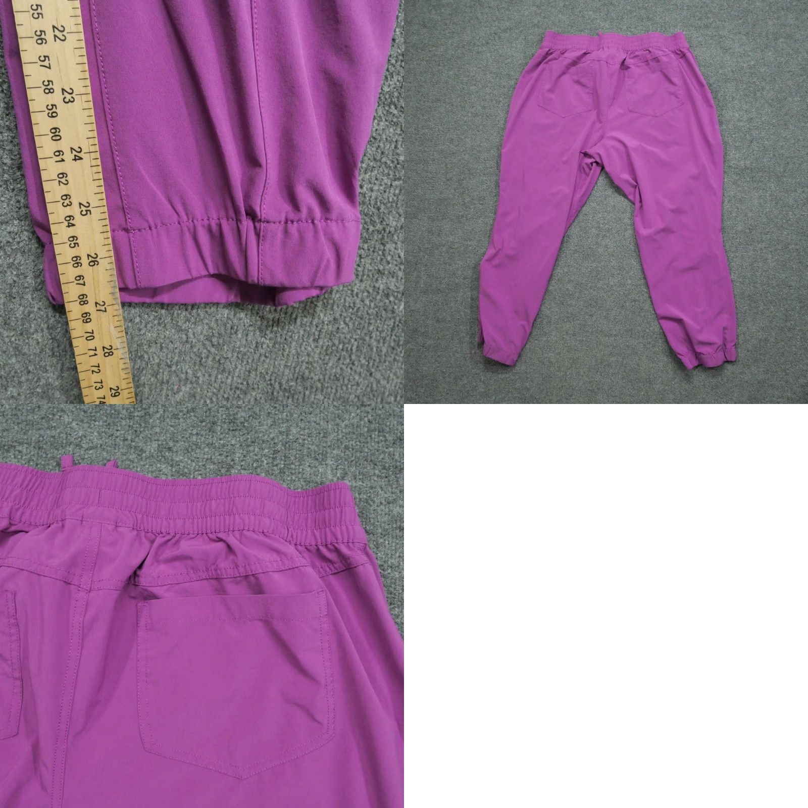 CO Duluth Pants Womens XL Purple Jogger Straight Stretch Lightweight Casual Canvas Size 25" / US 0 / IT 36 - 8 Thumbnail