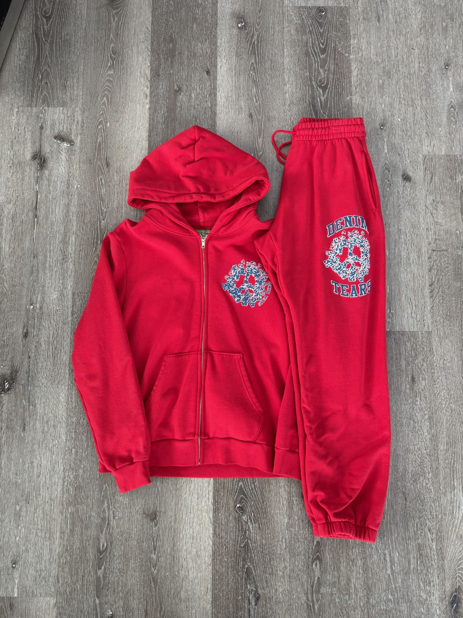 DENIM TEARS Denim Tears "Denim University"(SS24) (Red) (SET) Size US M / EU 48-50 / 2 - 1 Thumbnail