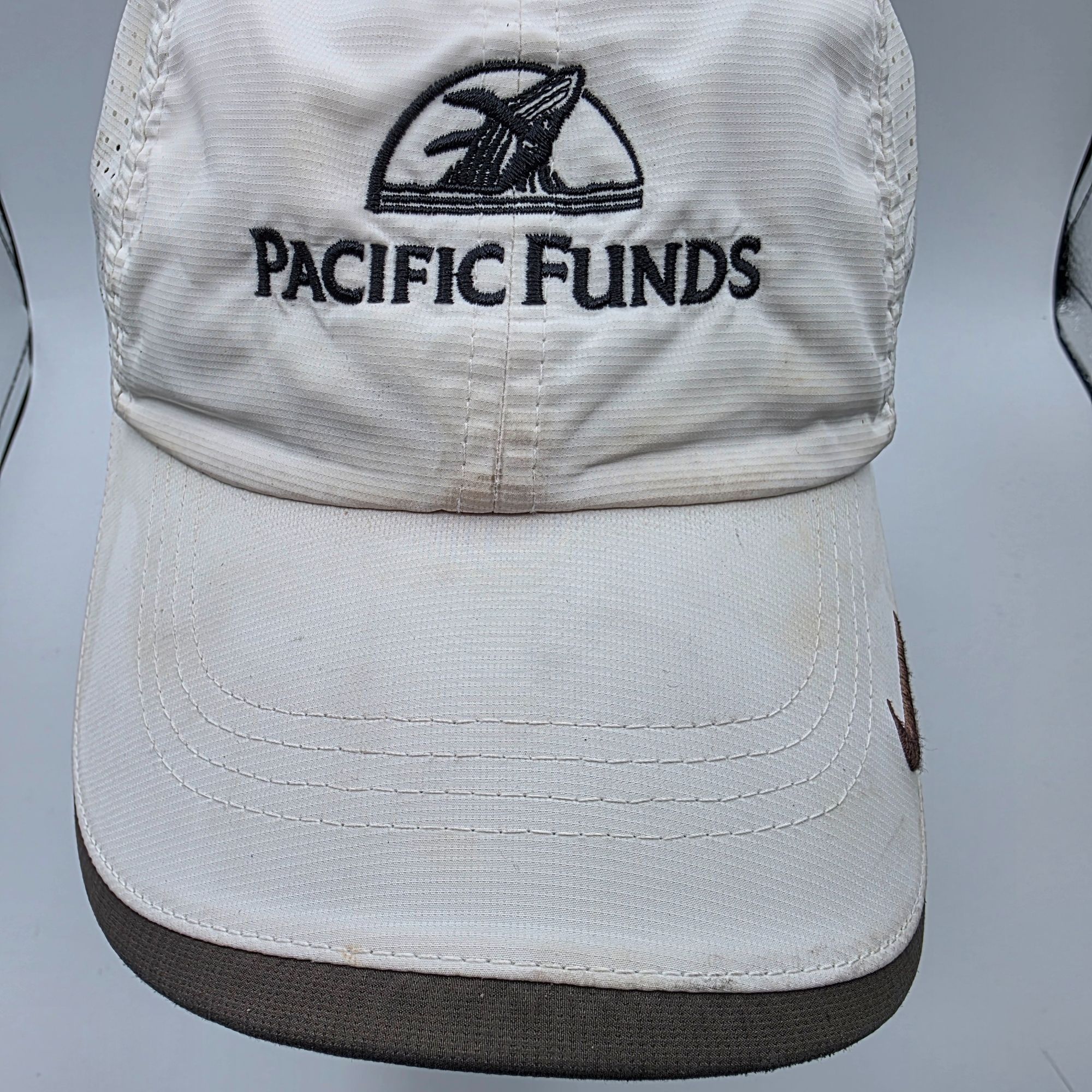 Nike Nike Adjustable White Baseball Cap Pacific Funds Athletic Ou Size ONE SIZE - 5 Thumbnail