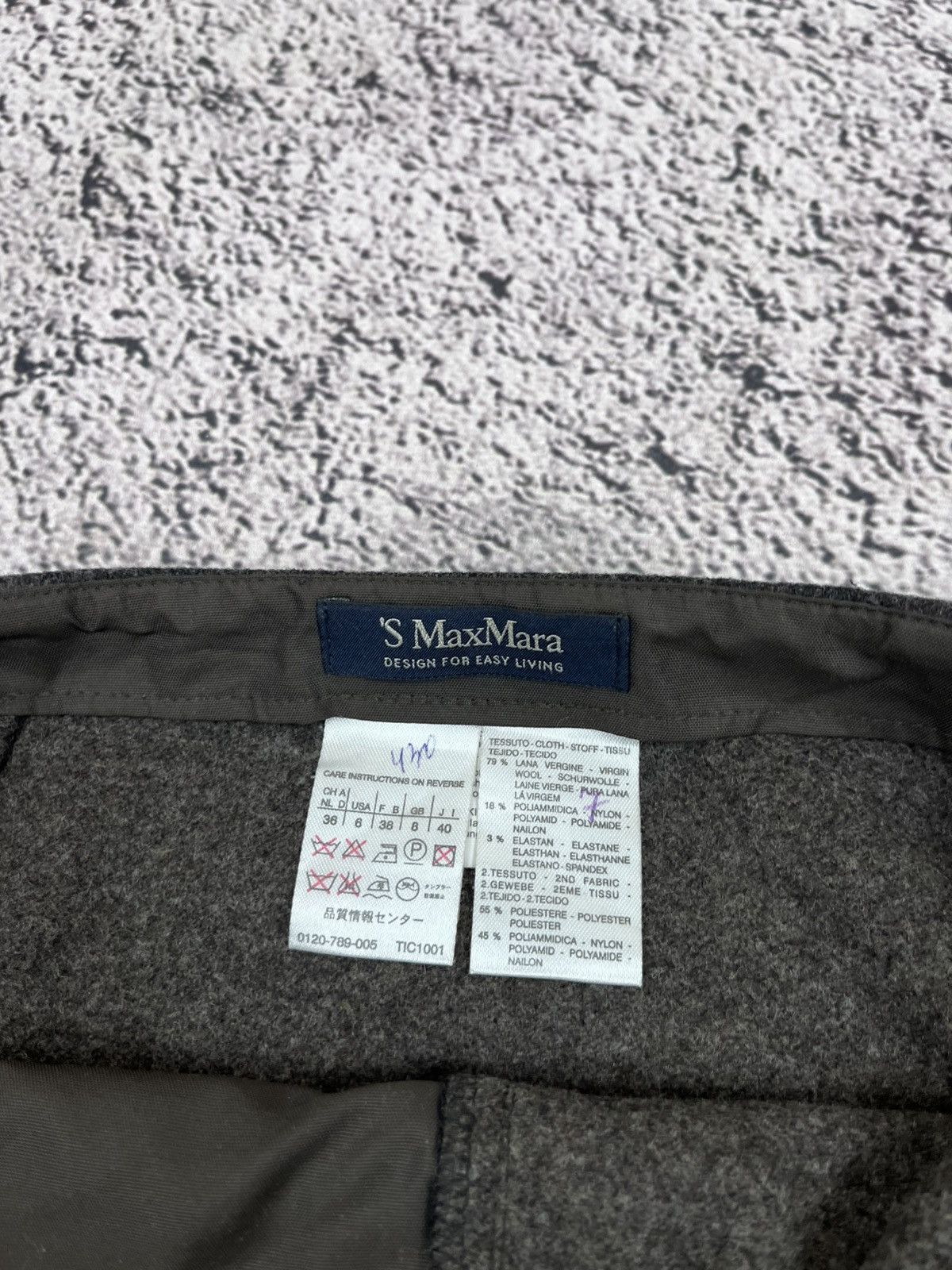 Max Mara S MAX MARA WOOL WRAP SKIRT ARCHIVE LUXURY MINIMALIST GREY Size 27" / US 4 / IT 40 - 6 Thumbnail