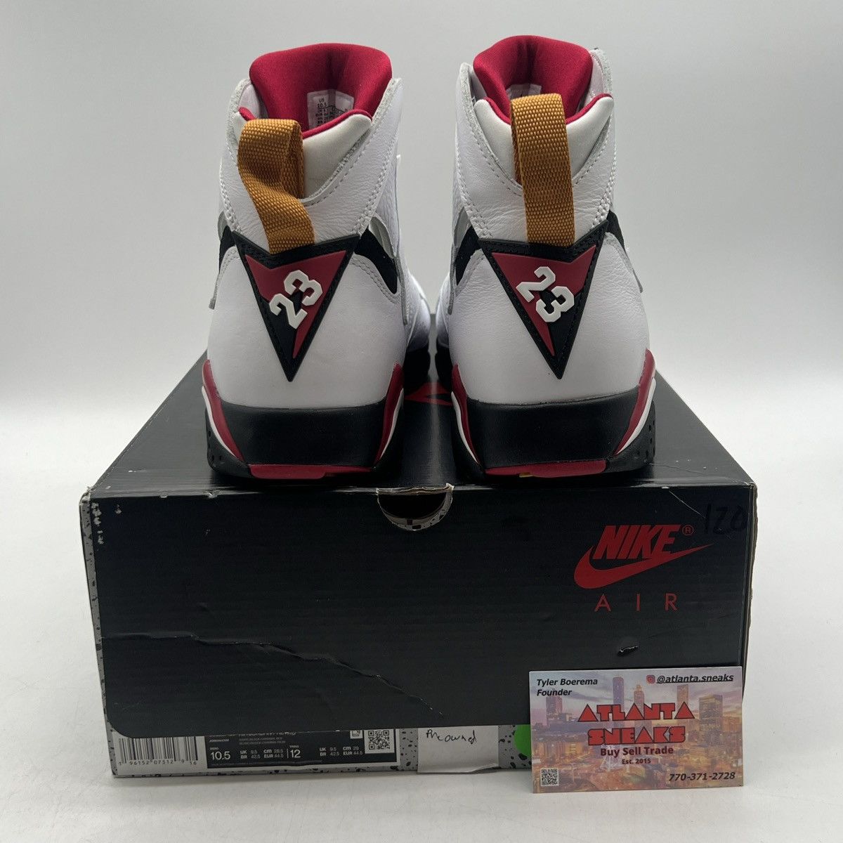 Jordan Brand Air Jordan 7 Cardinal Size US 10.5 / EU 43-44 - 3 Thumbnail