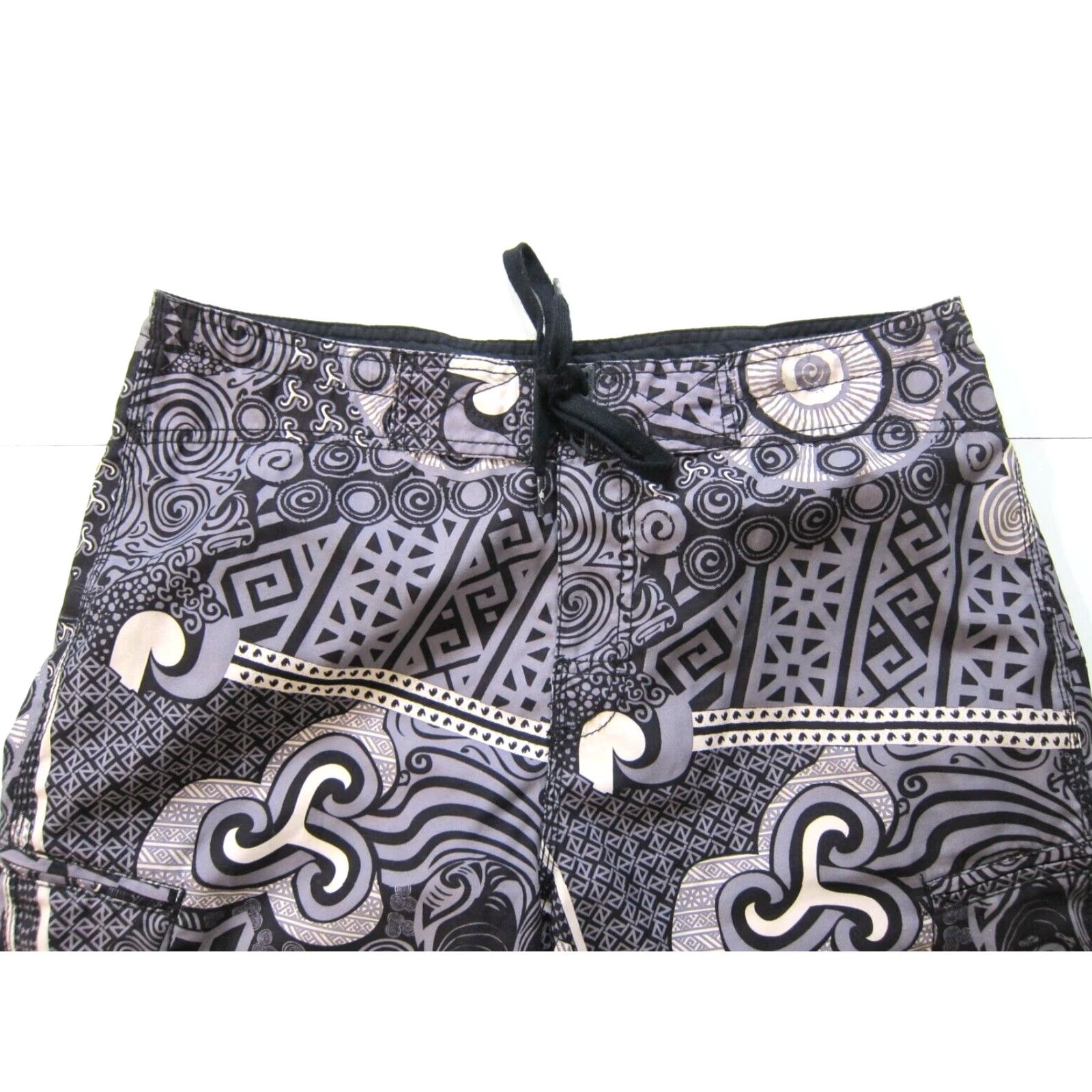 Body Glove Body Glove Black Grey Geometric Swim Beach Surf Cargo Board Short Men 34 Size US 34 / EU 50 - 3 Thumbnail