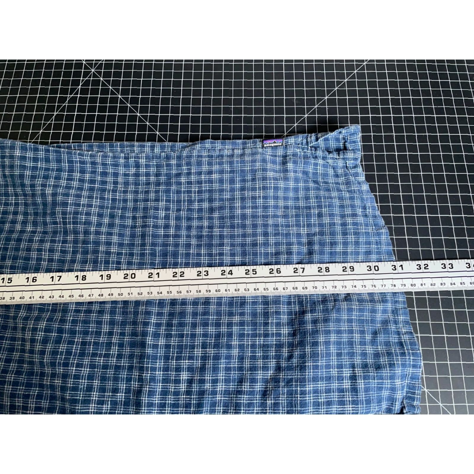 Patagonia Patagonia Back Step Shirt Adult XL Blue Check Short Sleeve Hemp Cotton 53139 Size US XL / EU 56 / 4 - 6 Thumbnail