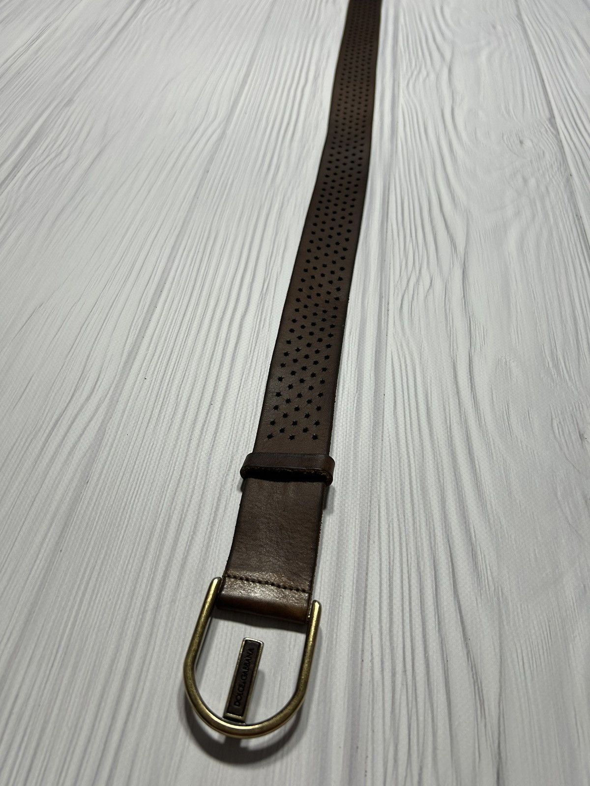 Dolce & Gabbana Vintage Y2K Dolce Gabbana Leather Belt Length 95cm Size ONE SIZE - 3 Thumbnail