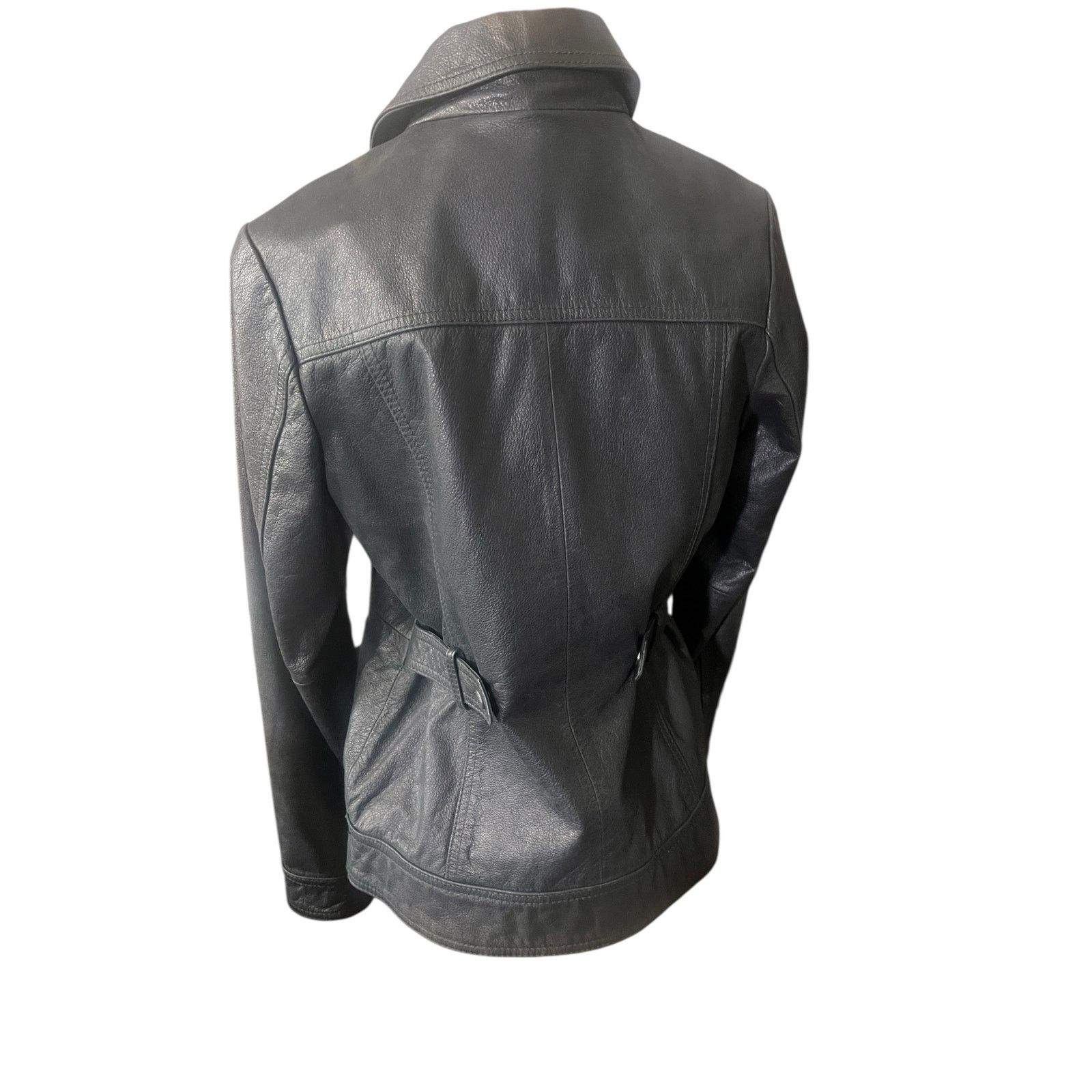 Eddie Bauer Vintage Eddie Bauer Black Leather Jacket Petite Medium Size M / US 6-8 / IT 42-44 - 5 Thumbnail