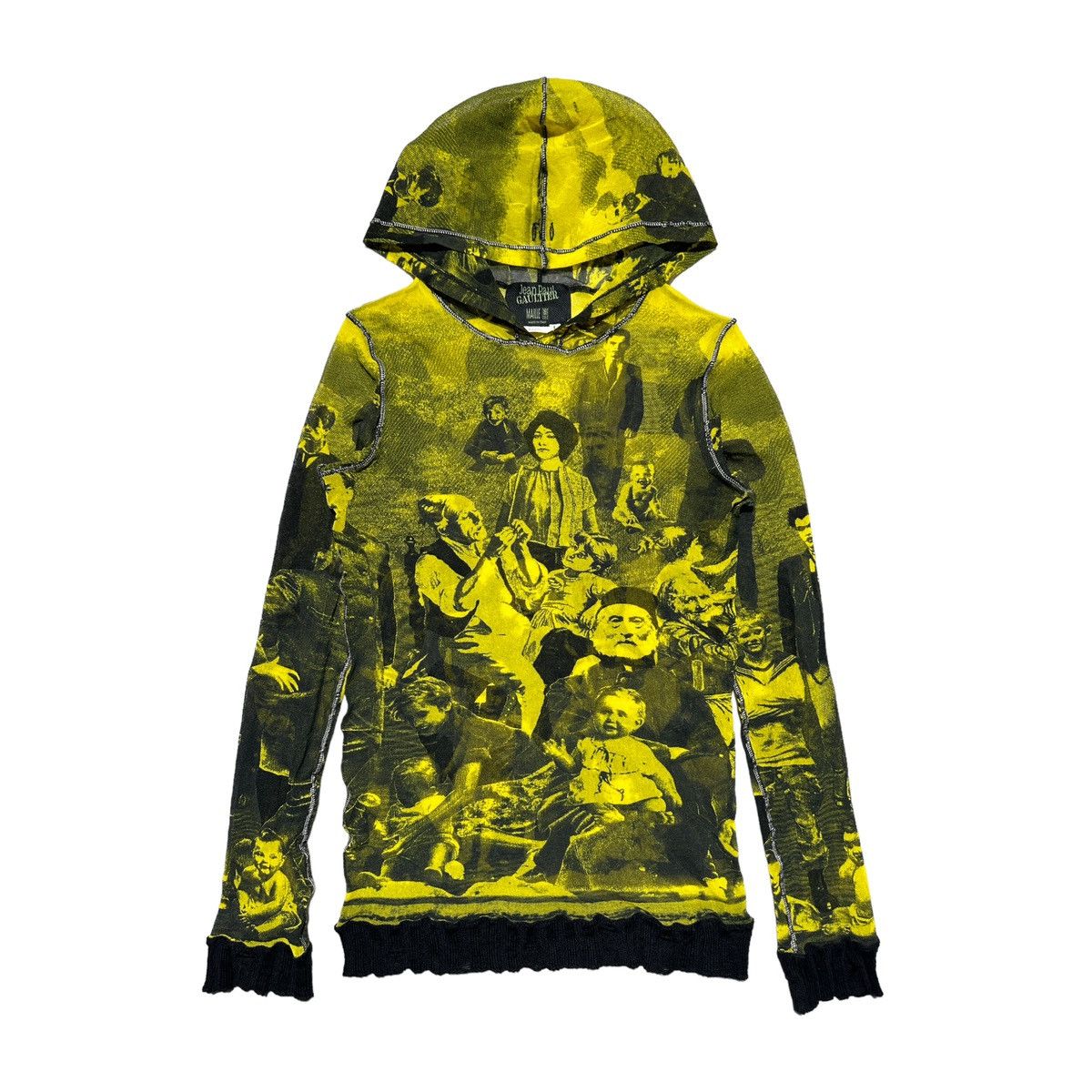 Jean Paul Gaultier RARE SS1998 faces mesh hoodie Size US L / EU 52-54 / 3 - 1 Thumbnail