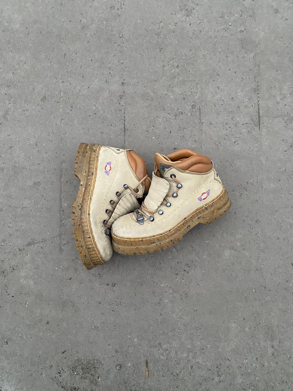 If Six Was Nine Vintage 2000s The Art Company Y2K Festival Platform Boots Size US 7 / EU 40 - 3 Thumbnail