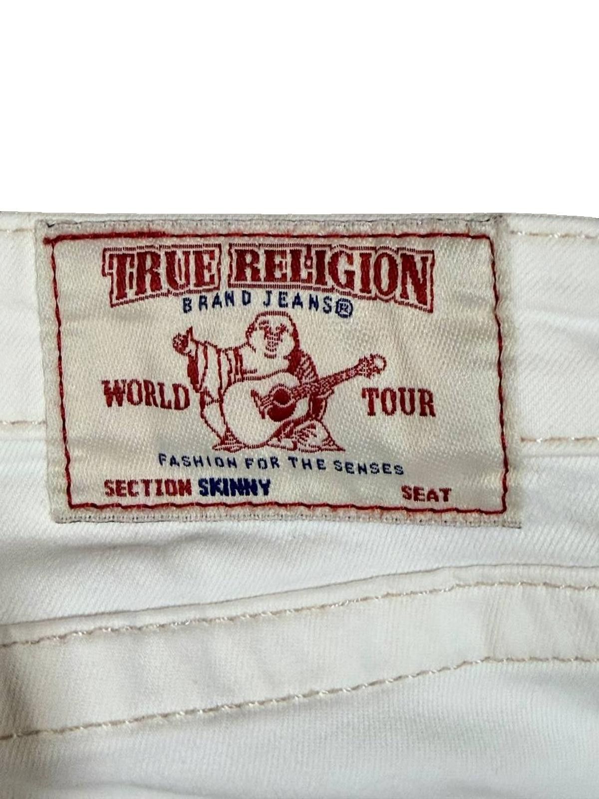 True Religion True Religion "Section Skinny" Jeans – Off-White – Size26 Size 26" / US 2 / IT 38 - 3 Thumbnail