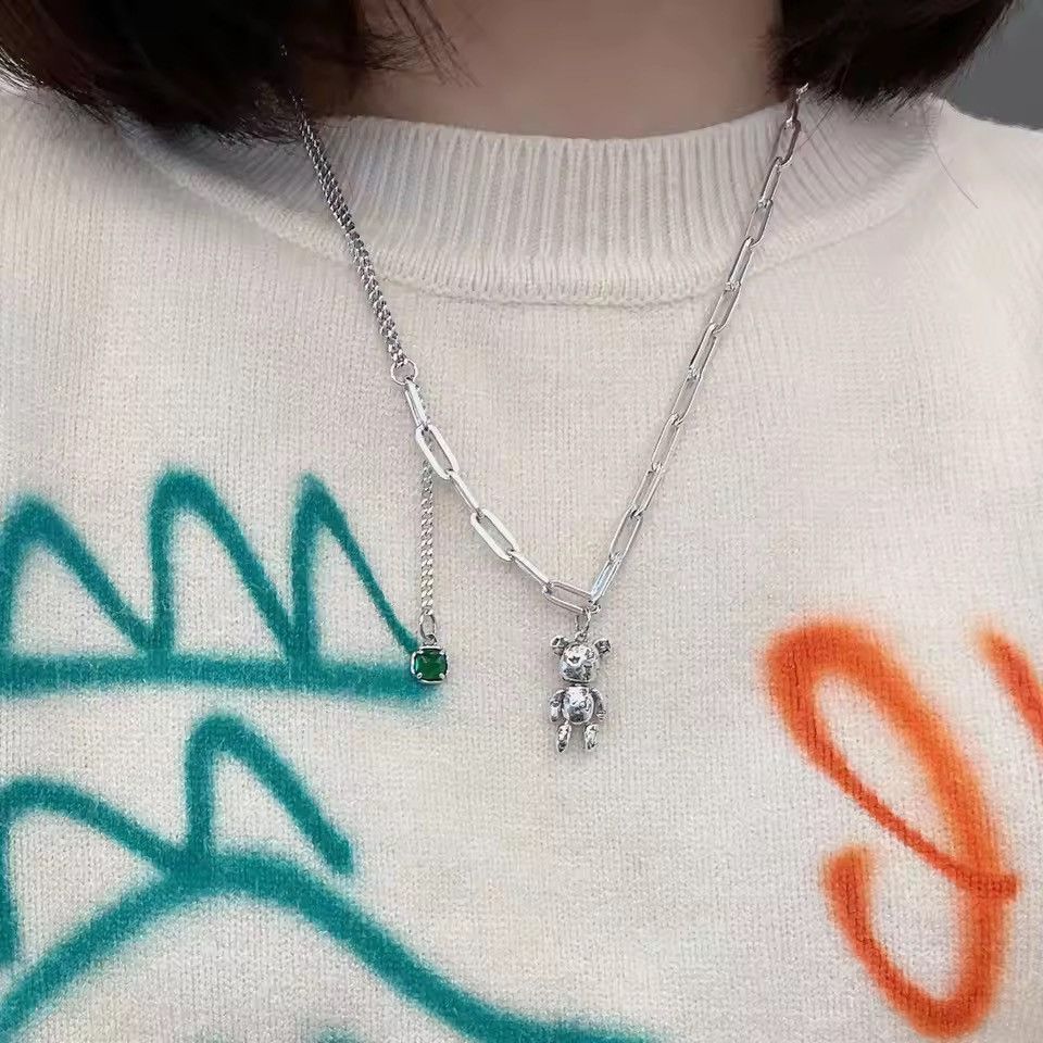 Other Sweet Bear Green Crystal Necklace Size ONE SIZE - 2 Thumbnail