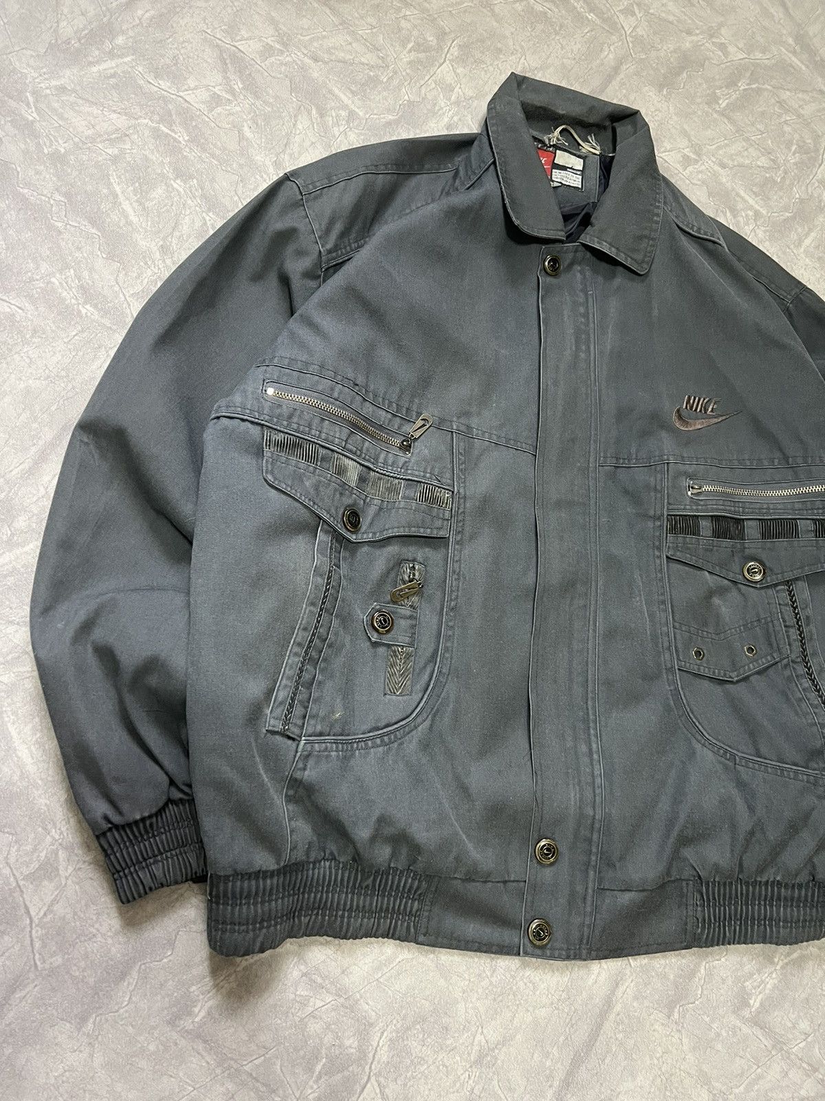 Nike Vintage Nike Bomber Jacket Size US XL / EU 56 / 4 - 3 Thumbnail