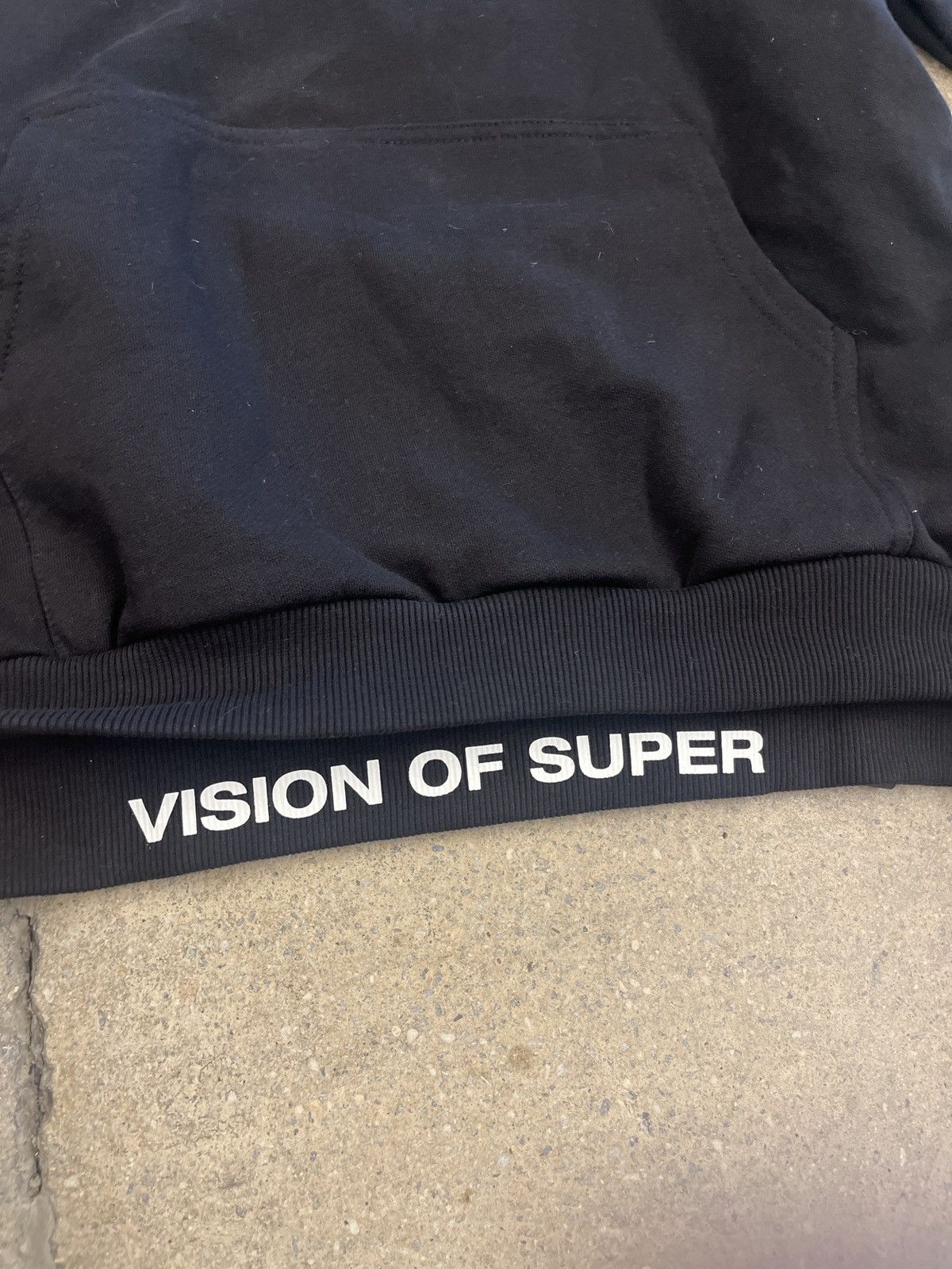 Other VISION OF SUPER black/green flame hoodie Size US M / EU 48-50 / 2 - 6 Thumbnail