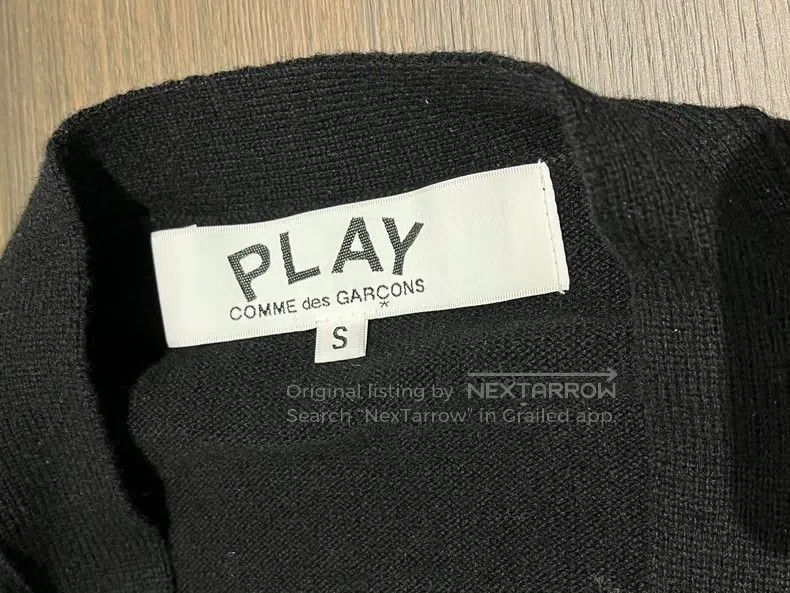 Comme des Garcons Comme Des Garcons Black gold heart wool cardigan Size S / US 4 / IT 40 - 3 Thumbnail