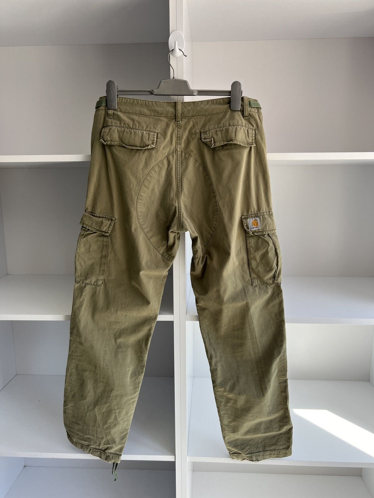 Carhartt × Vintage Vintage Carhartt Cargo Green Pants Size US 33 - 1 Thumbnail