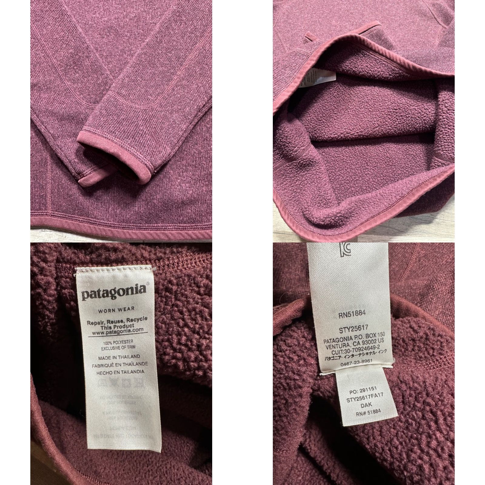 Patagonia Patagonia Womens Size S Better Sweater 1/4 Zip Jacket Long Sleeve Size S / US 4 / IT 40 - 10 Thumbnail
