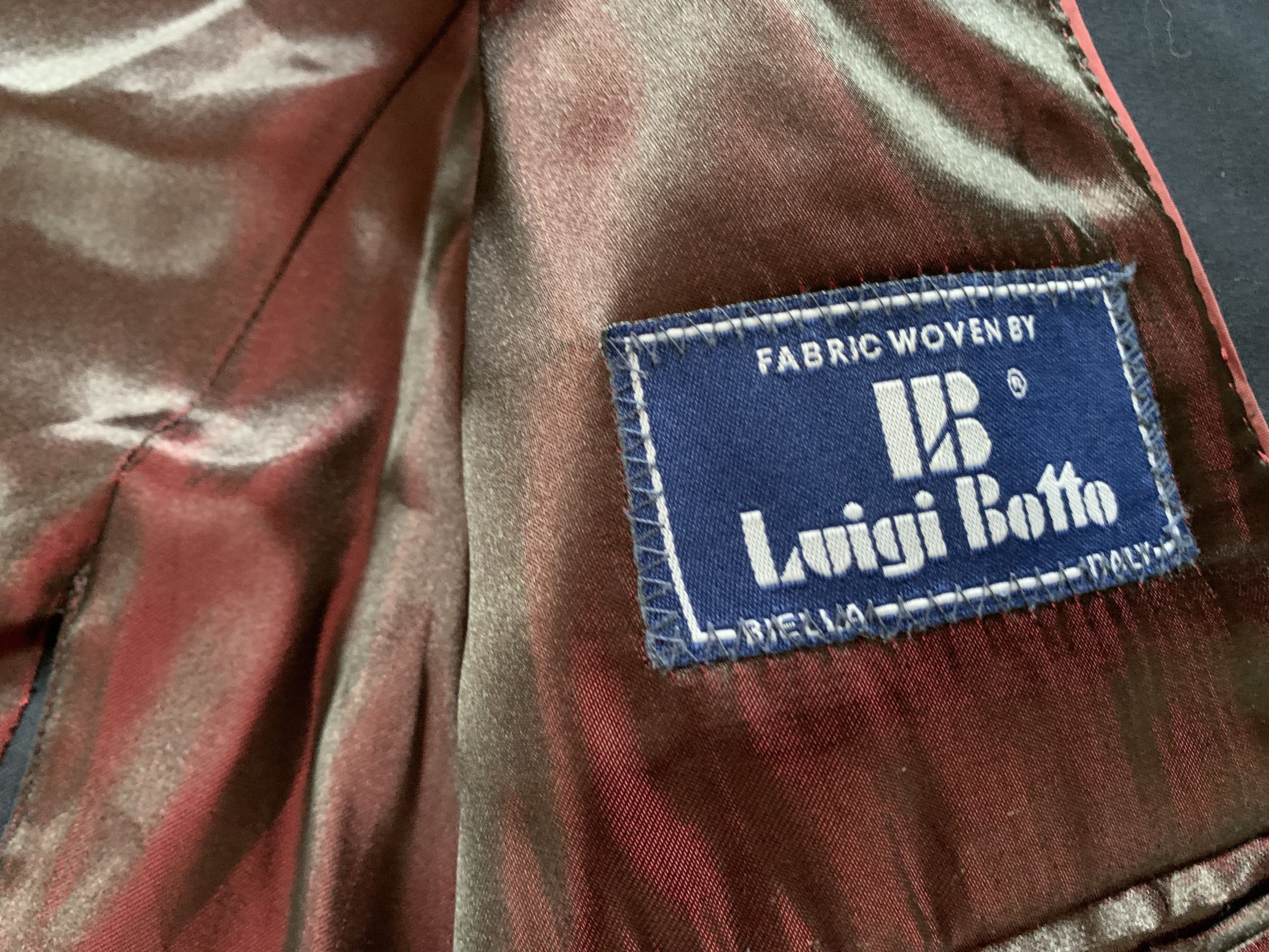 Valentino Gino Valentino Navy Wool Blazer Luigi Botto Fabric Size 44R - 7 Thumbnail