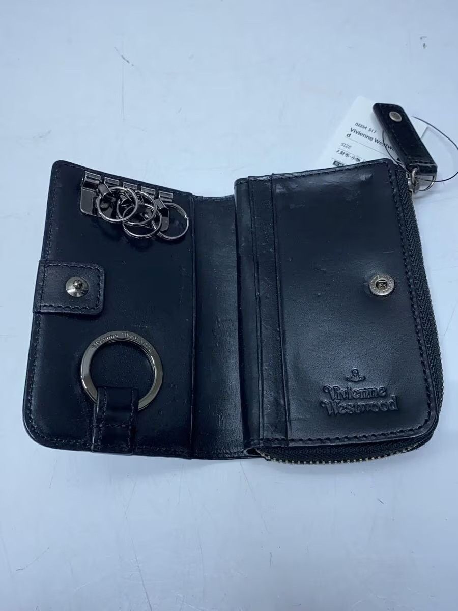 Vivienne Westwood Multi Orb Leather Zip Key Holder Size ONE SIZE - 3 Thumbnail