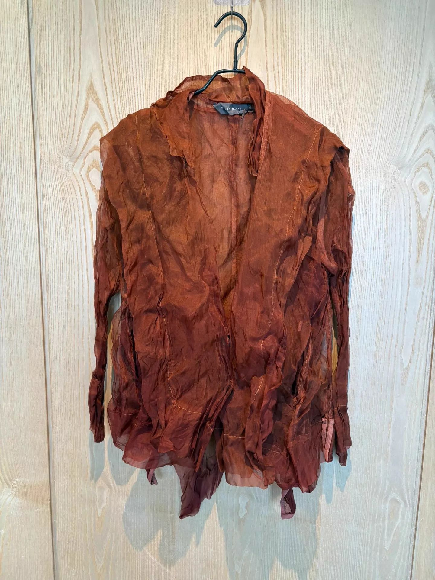 Other Tsolo Munkh Camel Dyed Oversized Silk Shirt M Size M / US 6-8 / IT 42-44 - 2 Thumbnail