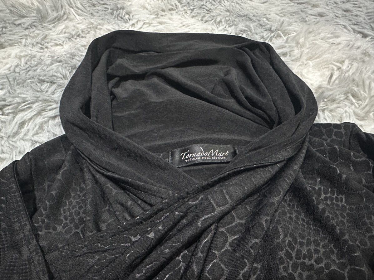 Tornado Mart 🔥Sick Y2K Tornado Mart Reptile Draped Asymmetric Ls Shirt Size US M / EU 48-50 / 2 - 9 Thumbnail