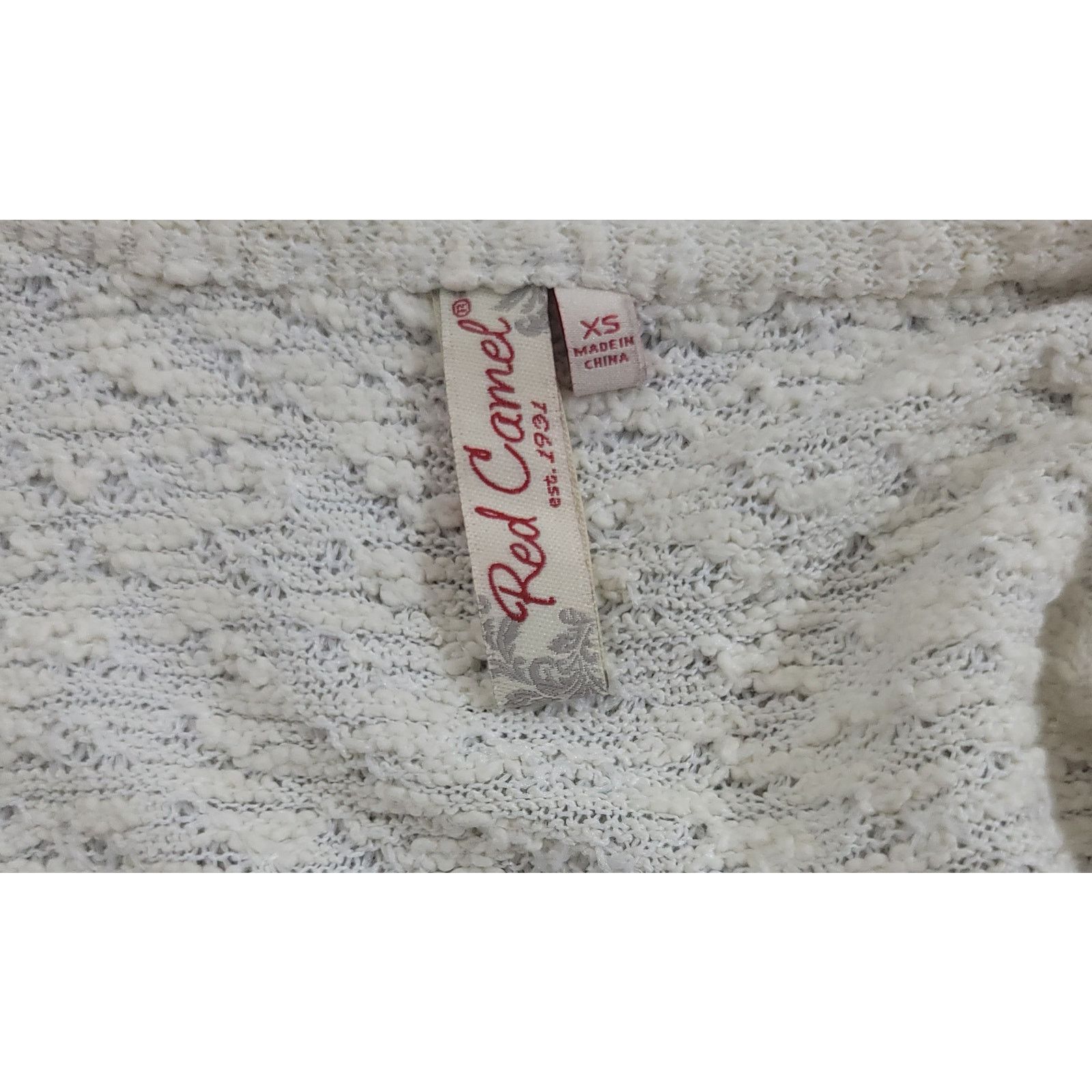Other Red Camel Beige Crochet Bodice Popcorn Knit Sweater XS Size XS / US 0-2 / IT 36-38 - 4 Thumbnail