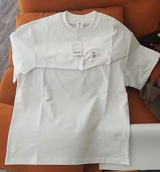 Other White Irregular Two Piece Splicing T Shirt T Shirt Size US XL / EU 56 / 4 - 9 Thumbnail