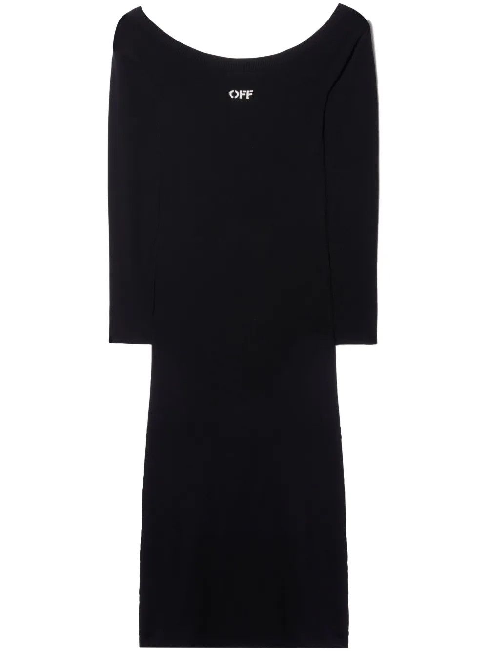 Off-White o1y1125 Midi Dress in Black Size M / US 6-8 / IT 42-44 - 1 Thumbnail