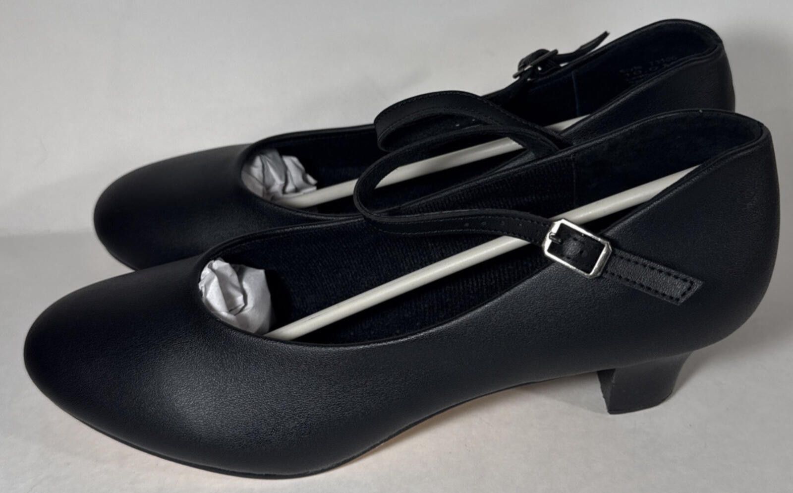 Other Theatricals Black Leather Sole Tap Dance Shoe Heels T3100 Size ONE SIZE - 3 Thumbnail