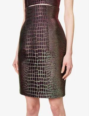 Balmain o1y0625 Midi Skirt in Multicolor Size 28" / US 6 / IT 42 - 2 Thumbnail