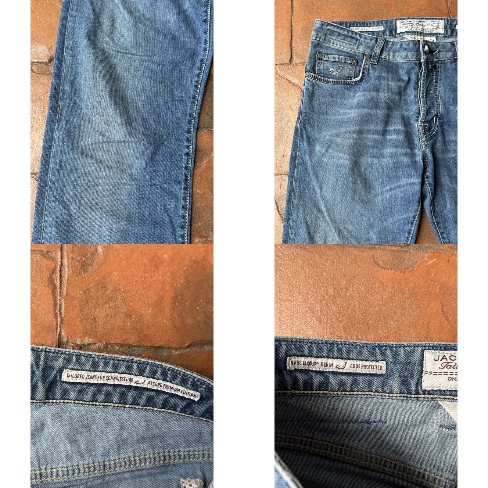 Jacob Cohen VINTAGE Jacob Cohen Italy Handmade Luxury Blue Denim Jeans 36 Slim Men City Logo 27.5 Inseam 5-Pocket Design Size US 36 / EU 52 - 9 Thumbnail