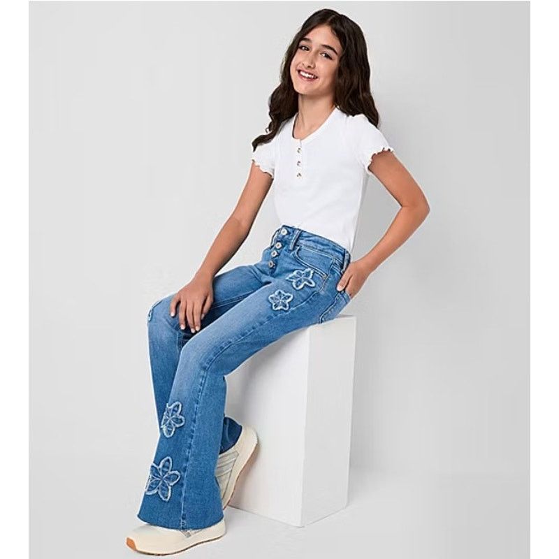 Other Thereabouts Mid Rise Flare Button Fly Jeans - 16.5 Plus NWT Size 34" / US 12 / IT 48 - 10 Thumbnail
