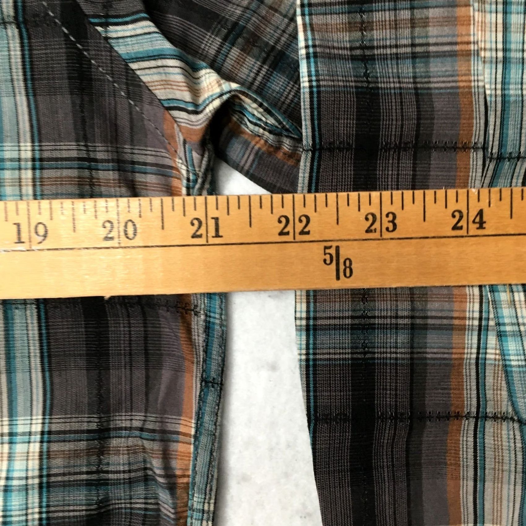 Vintage Coastal shirt men’s large plaid Pearl snap long sleeve button up Pockets Size US L / EU 52-54 / 3 - 5 Thumbnail