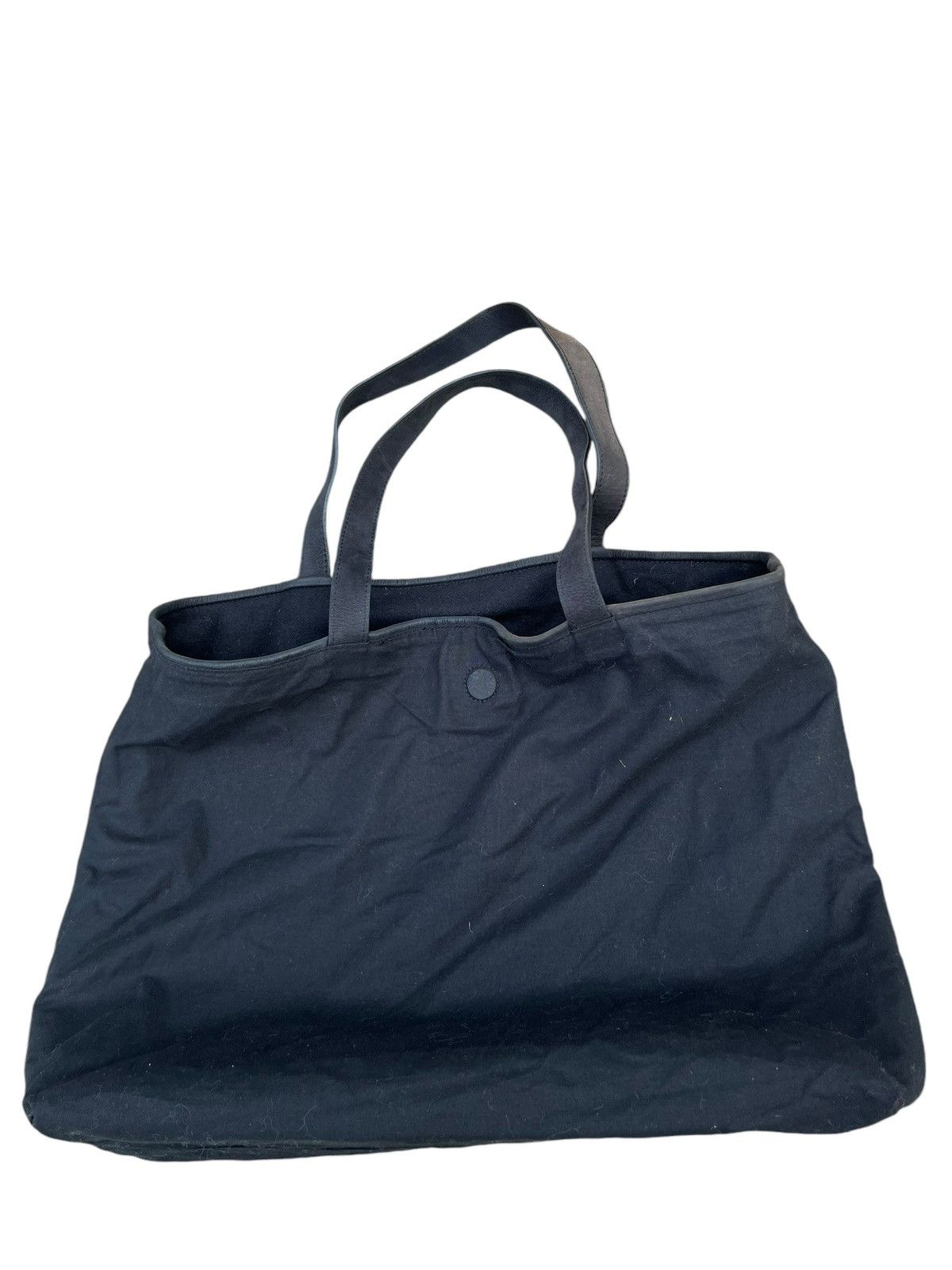 agnes b. Vintage Agnes B. Made in France Leather Wool Tote Bag Size ONE SIZE - 24 Thumbnail