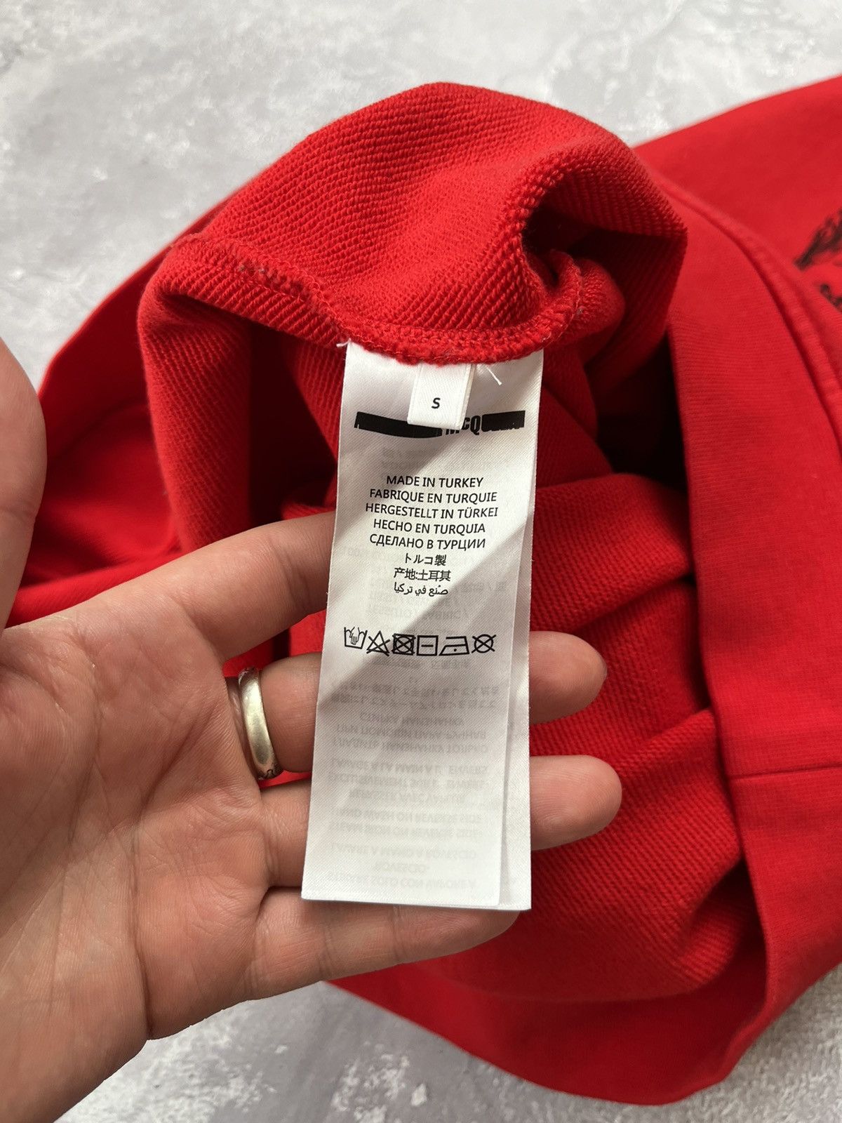 Alexander McQueen Alexander McQueen MCQ Santa Rose Long Sweatshirt Dress Red Size S / US 4 / IT 40 - 7 Thumbnail