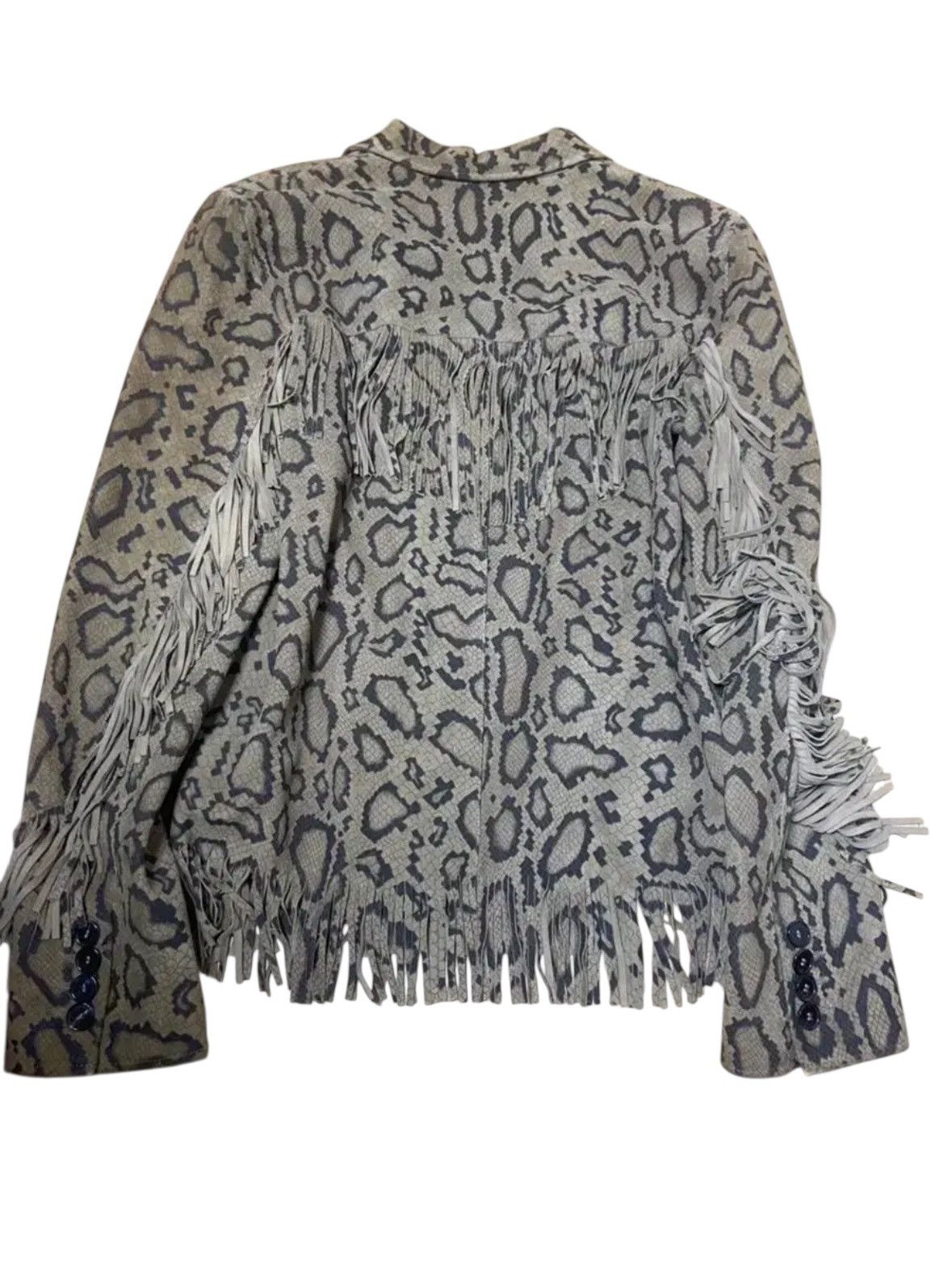 Saint Laurent Paris Saint Laurent Leather Fringe Leopard Printed Safari Jacket Size US S / EU 44-46 / 1 - 3 Thumbnail