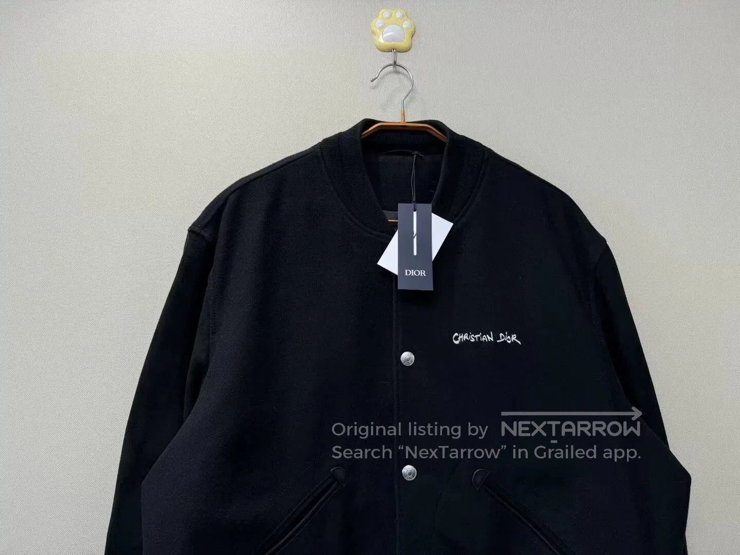 Dior dior black suede sleeve baseball jacket. Size US L / EU 52-54 / 3 - 2 Thumbnail