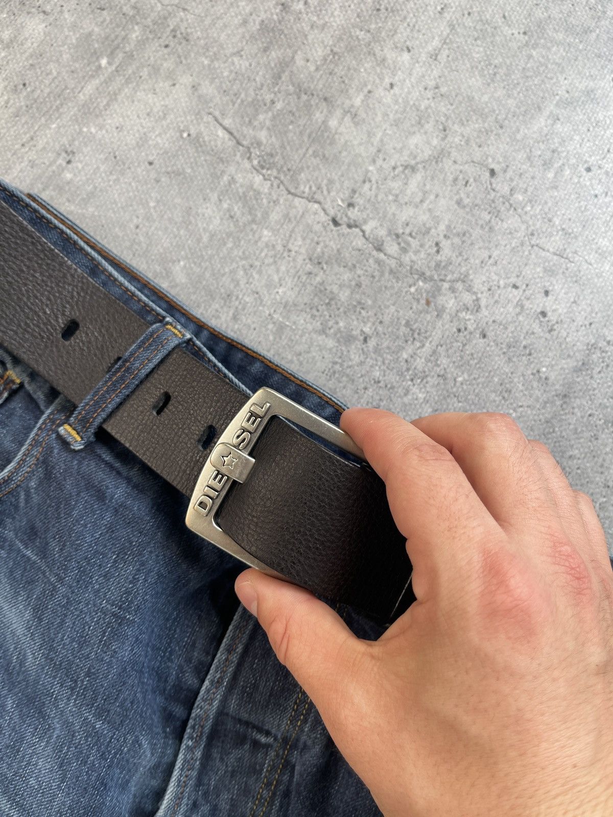 Other Vintage Diesel Leather Y2K Belt Size ONE SIZE - 12 Thumbnail