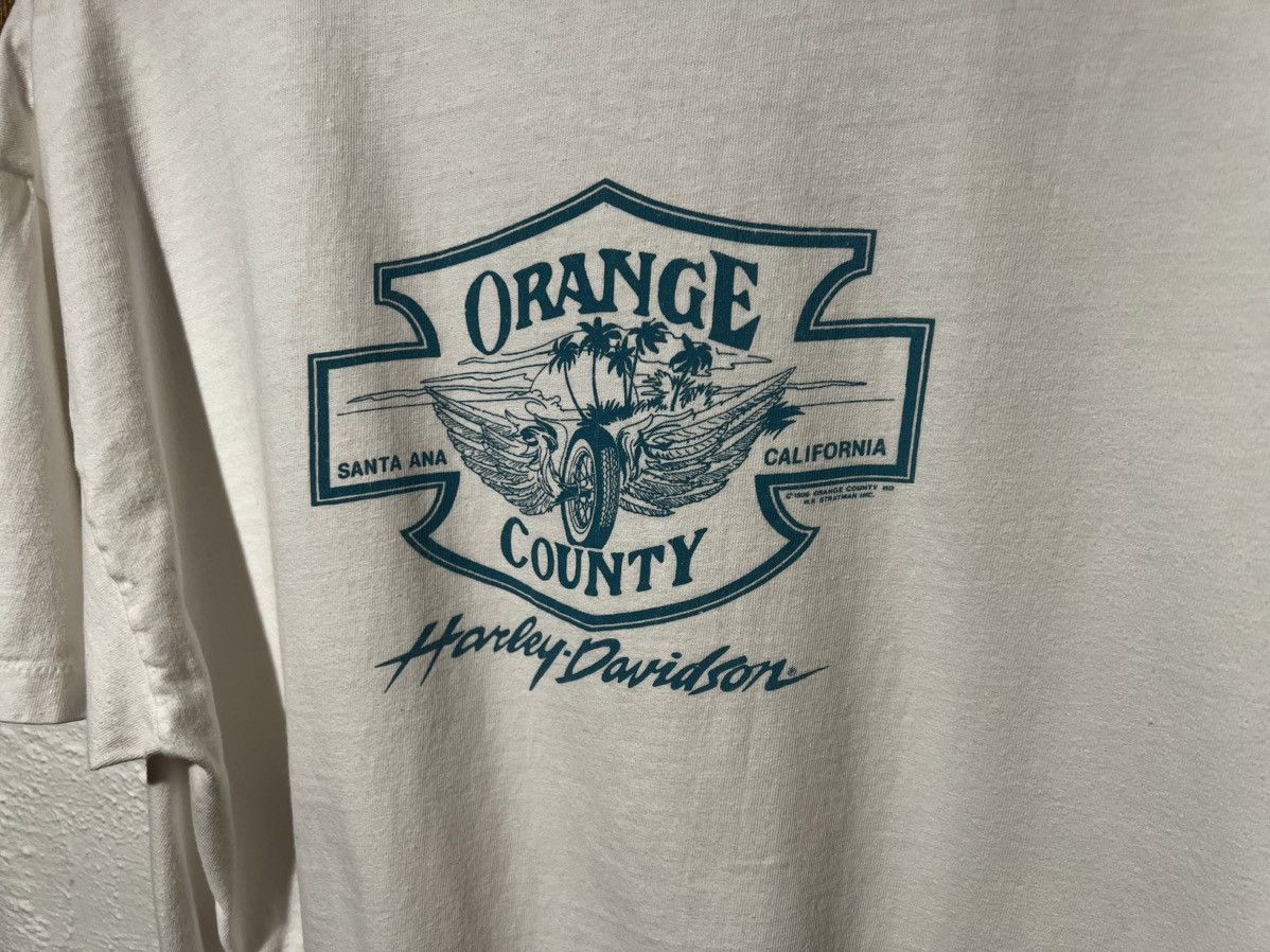 Harley Davidson × Vintage Vintage 1995 Harley Davidson Orange County T-Shirt Size US L / EU 52-54 / 3 - 5 Thumbnail
