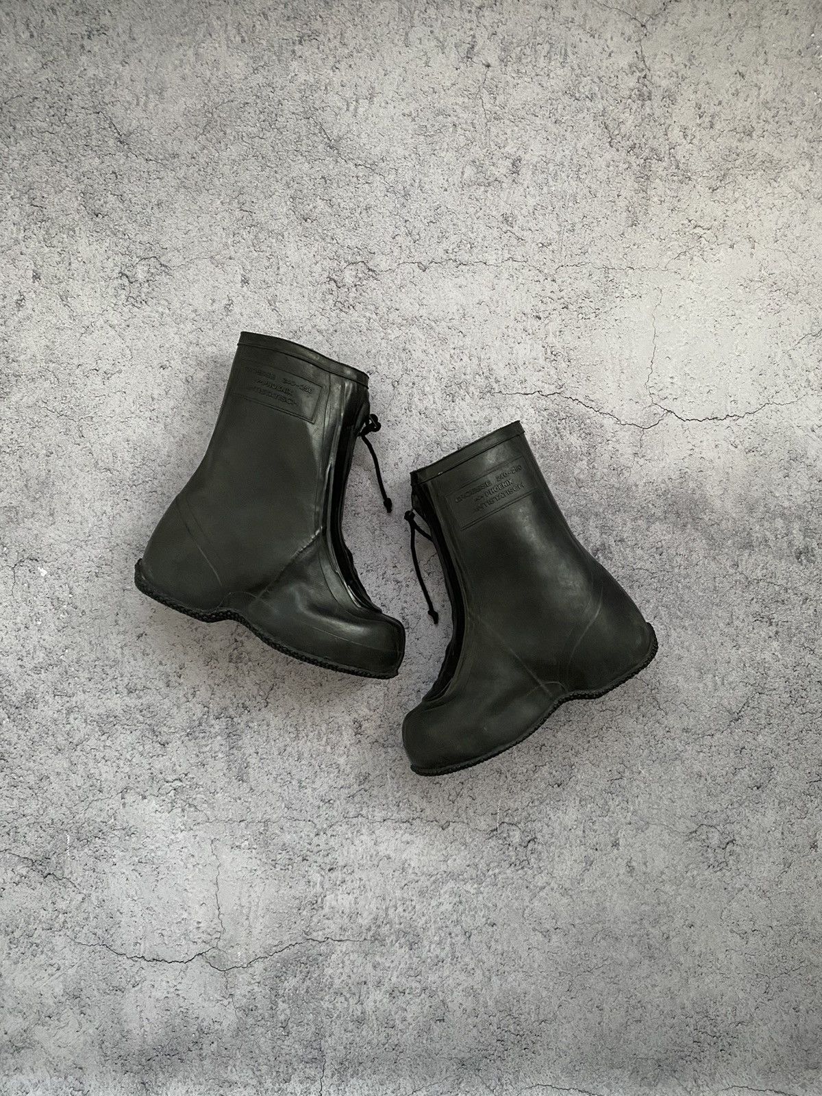 Other Avant Garde Vintage 80s Military Waterproof Boots Size US 12 / EU 45 - 12 Thumbnail