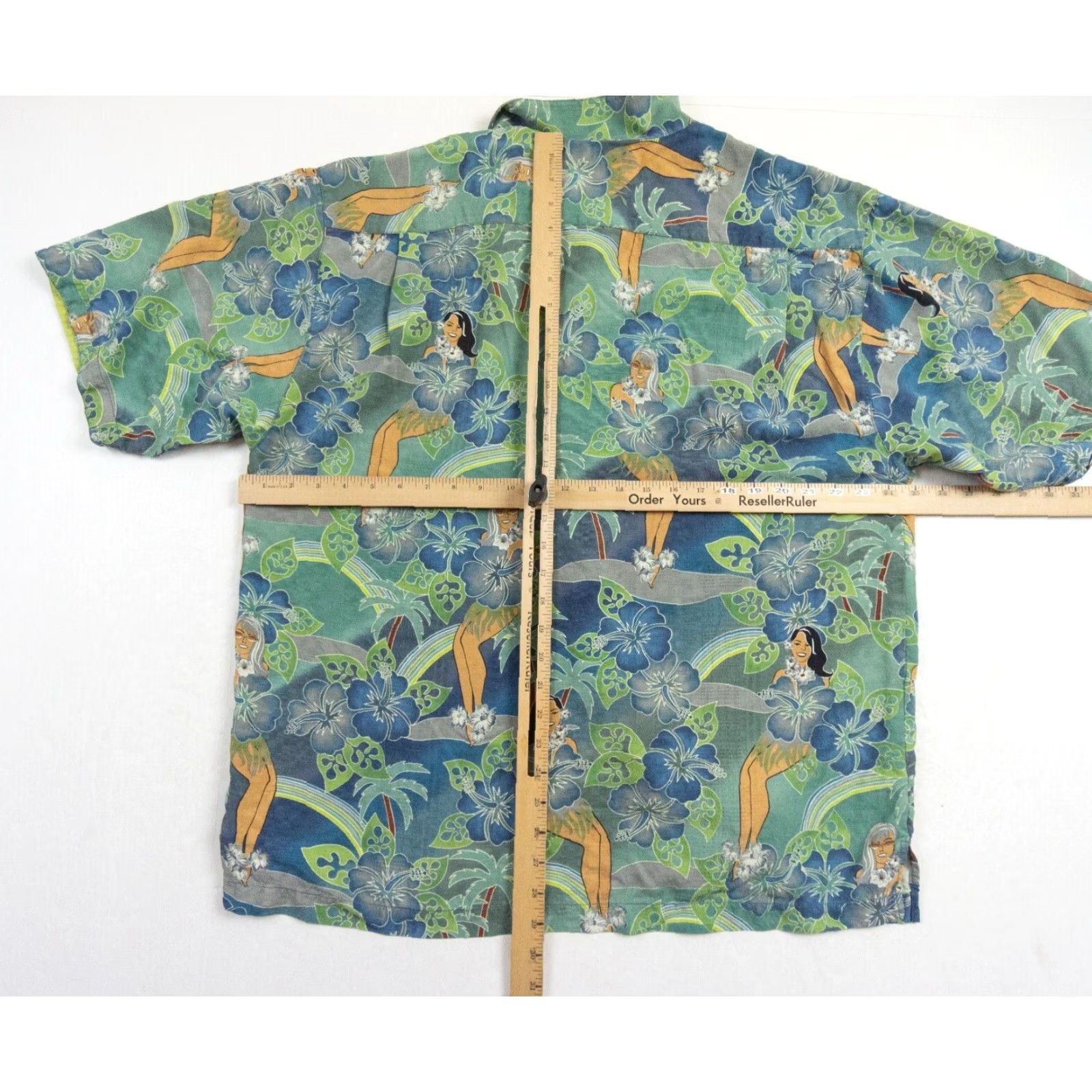 Tommy Bahama Tommy Bahama Shirt Mens XLarge Green Button-Up Short Sleeve Hawaiian Collared Silk Shirt Size US XL / EU 56 / 4 - 7 Thumbnail