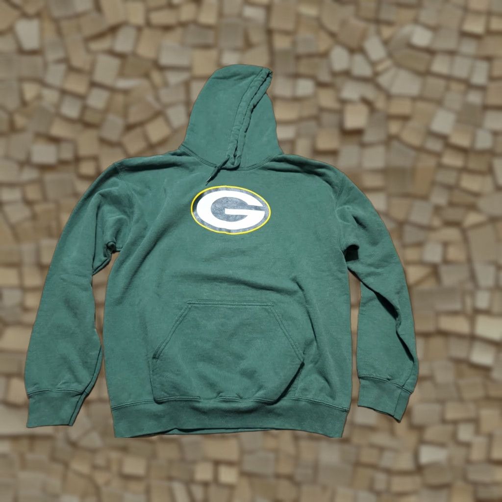 NFL NFL Team Apparel Hoodie Mens Medium Green Wisconsin Green Bay Packers Shirt Size US M / EU 48-50 / 2 - 1 Thumbnail