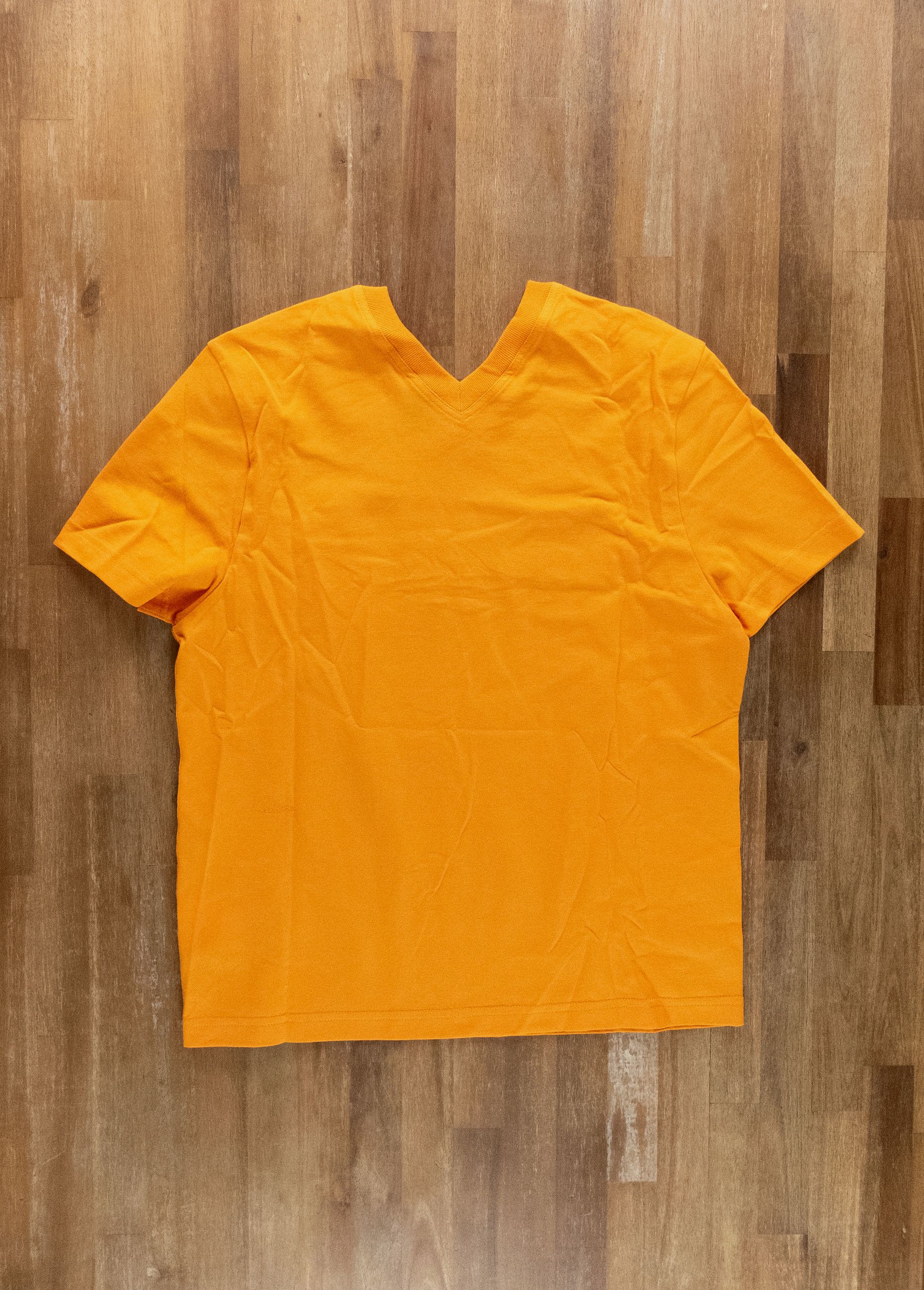 Bottega Veneta BOTTEGA VENETA sunrise orange double V neck t-shirt Large q Size M / US 6-8 / IT 42-44 - 7 Thumbnail